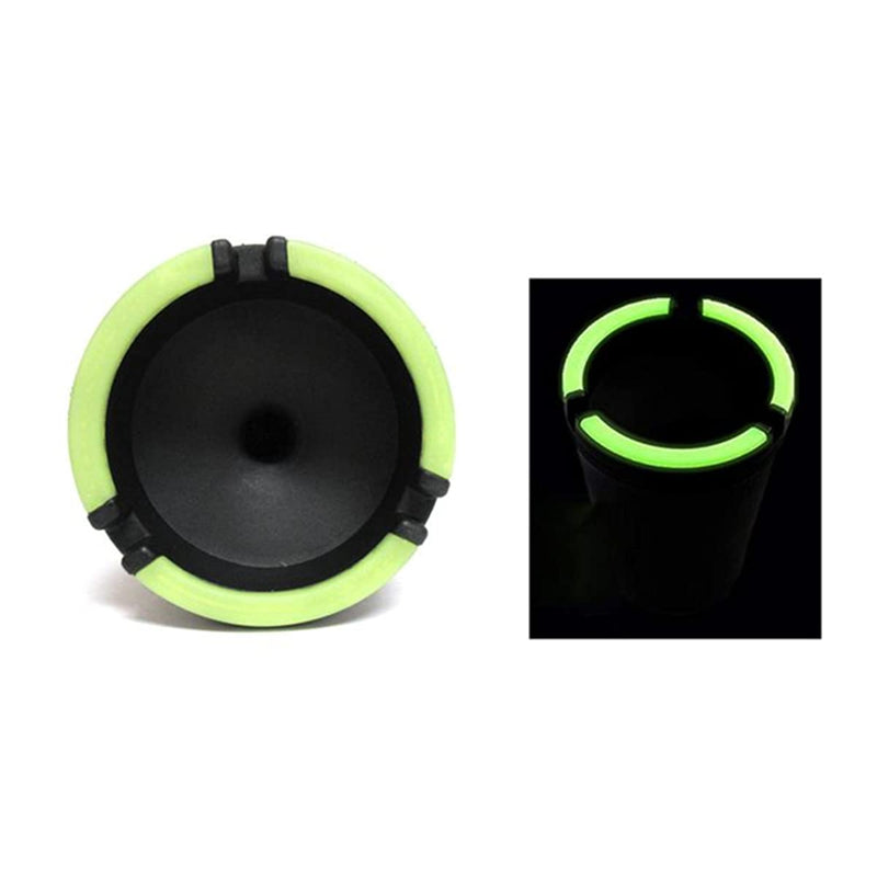 (3 Pack Jumbo) Glow in the Dark Butt Bucket Ashtray Cigarette Cup Car Ash Holder Portable Truck Home Office Black