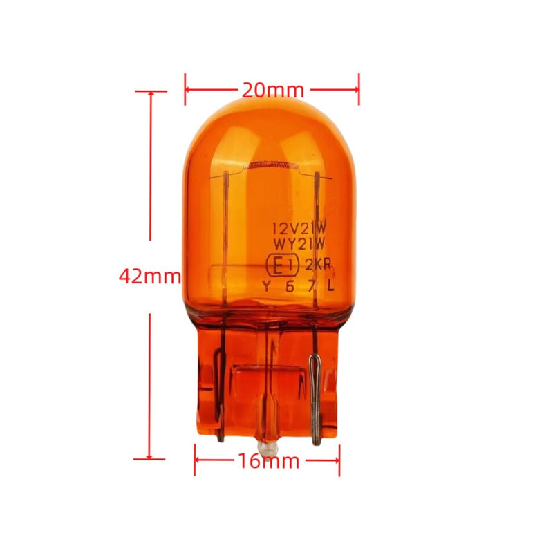 (2 PCS) WY21W Turn Signal Bulb/Plug in Signal light bulb 12V 21W fit for Cadillac XTS/SRX, Chevrolet Cruze/Malibu, Ford Mondeo -Amber Bulbs