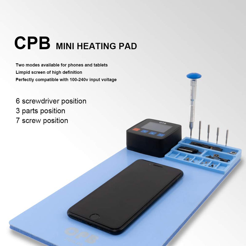 CPB Heating Pad Compatible with iPad Mini Phone Smartphone LCD Screen Separator Machine Repair Tools Heat Plate CPB300 MINI