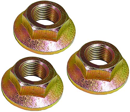 (3 Pack) Blade Lock Nut Fits for MTD Cub Cadet Mower LT1040 LT1042 LT1046 LTX1040,Spindle Nut Fit for Mower, Replaces 712-0417, 912-0417A
