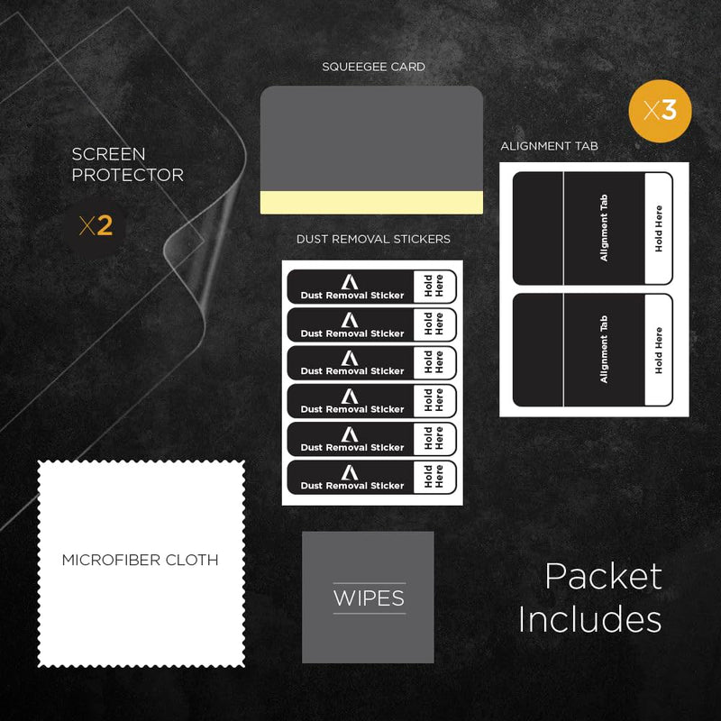 Anti Glare Matte Screen Protector for 2025 Toyota Camry 12.3 Inch infotainment Navigation Display 2 Pack