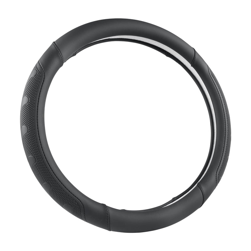 GIANT PANDA Car Steering Wheel Cover for RAM 1500 2500 3500, Compatible with Dodge RAM 15.5-16 inches - Black Large size (15.5''-16'') A-Black