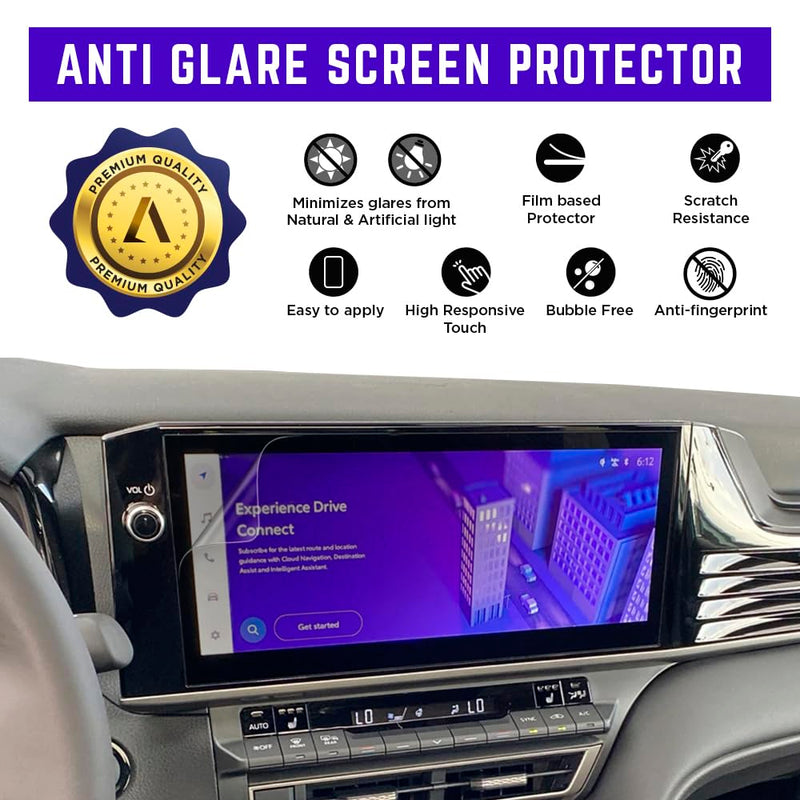 Anti Glare Matte Screen Protector for 2025 Toyota Camry 12.3 Inch infotainment Navigation Display 2 Pack