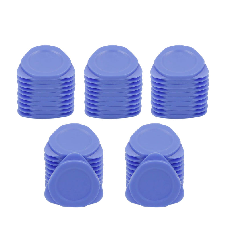50pcs Triangle Spudger Plastic Pry Opening Tool for Laptop LCD Mobile Phone Tablet Camera Screen Case Disassembly Repair/Guitar Picks Blue