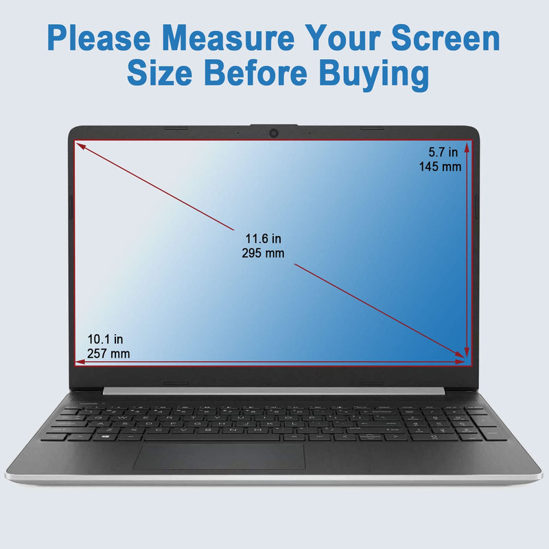 (2-Pack) 11.6 Laptop Crystal Clear Screen Protector, Computer Screen Protector Compatible with HP/Lenovo/DELL/Asus/Acer/Sony/Samsung/Gateway, 11.6 inch Laptop Screen Protector for 16:9 Aspect Ratio 11.6 inch with 16:9 Aspect Ratio Laptop