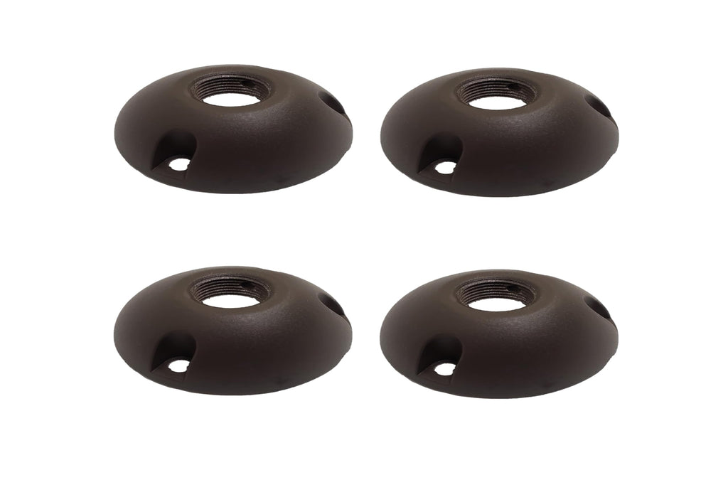 Ironsmith Lighting Products Aluminum Mounting Plate, Heavy Duty Surface Flush Mount for Low Voltage Outdoor Landscape Lighting, Easy to Install, Solid Metal Construction (4/PK) 4