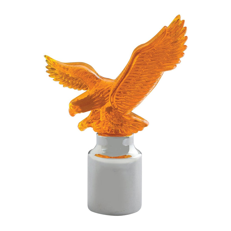 GG Grand General 94132 Chrome Cap & Amber Plastic Eagle for 1 Inch Bumper Guides