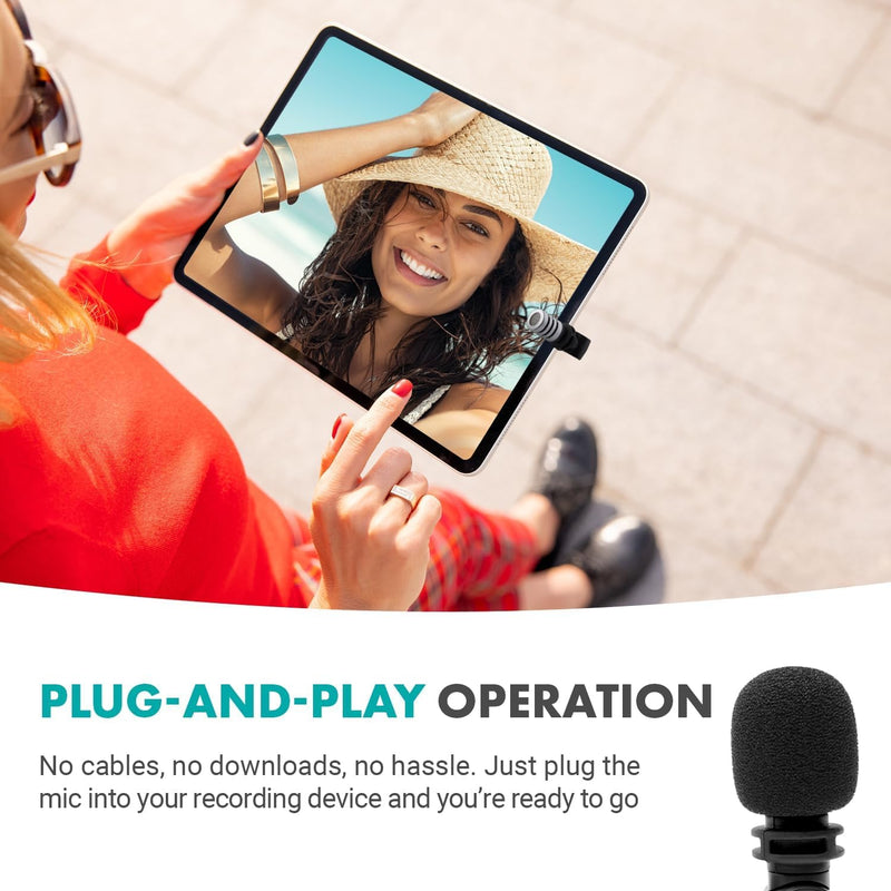 Movo External USB-C Microphone for iPhone 15 - Mic for iPhone 15, USB-C Devices - Portable Condenser Shotgun Mic for Video Recording, Voiceover, Interview, Travel, Vlogging, YouTube (Latest Version)