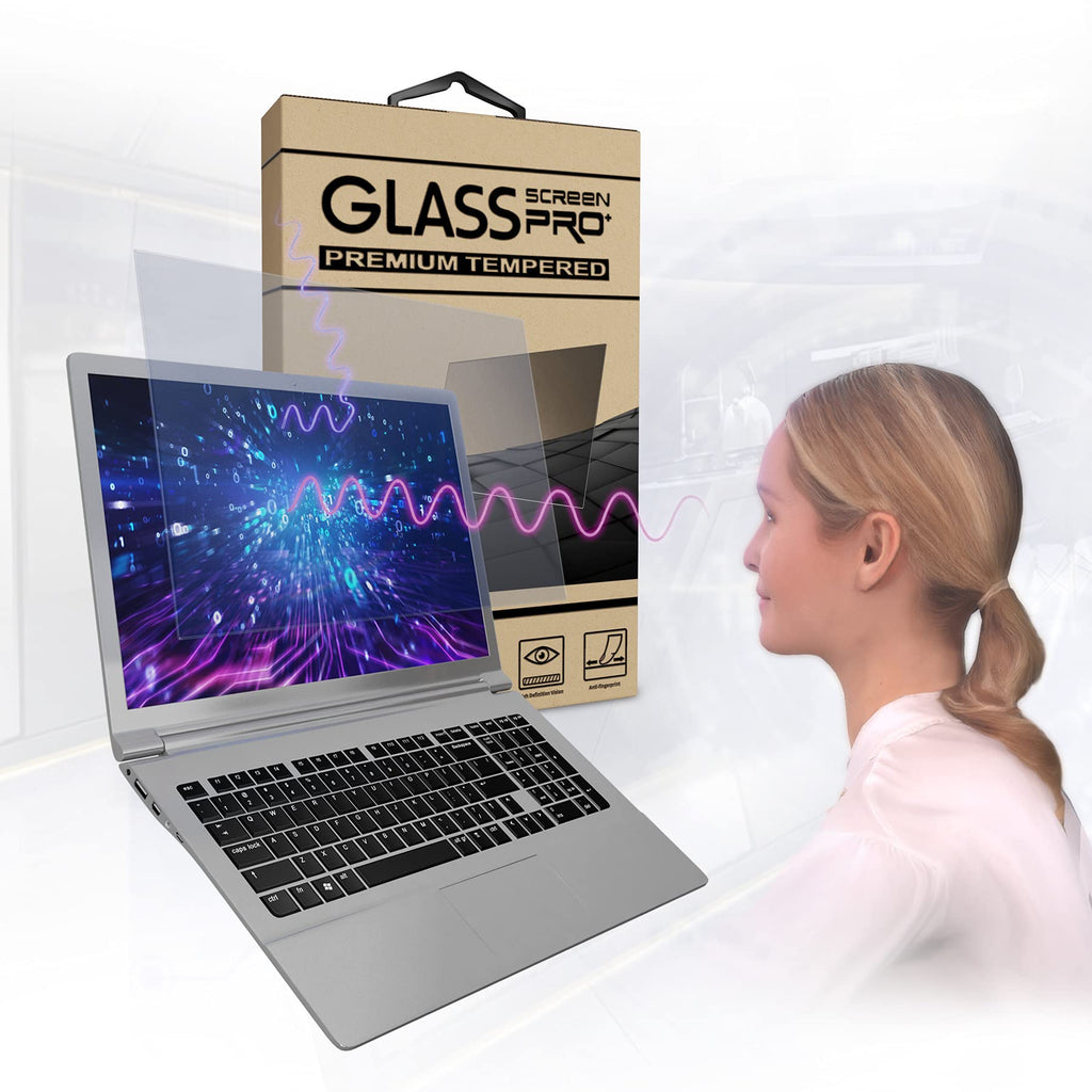 EZ-Pro Screen Protector Blue Light Tempered Glass Screen Protector for 13.3 Inches Laptop, 9H Hardness and Crystal Clear, Compatible with Any 13.3 inch Touch Screen Laptop