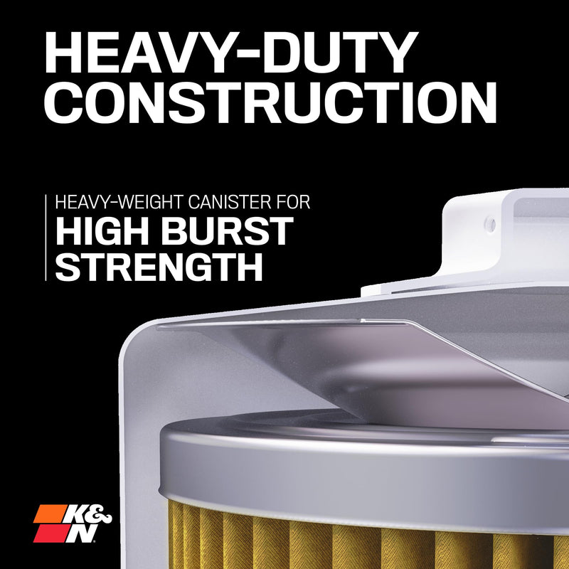 K&N Premium Oil Filter: 20,000 Mile Engine Protection with Wrench Off Nut: Compatible with GMC/Cadillac/Chervolet/Buick (See Product Description for Select Models) HP-2012