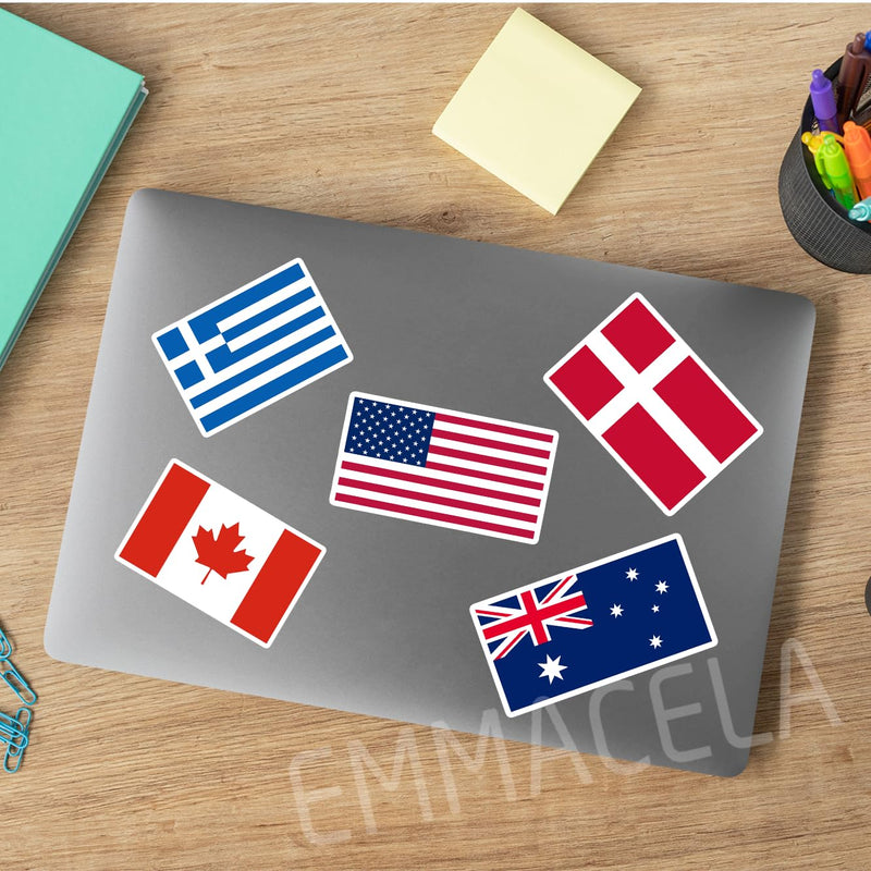 (3PCS) Mexico Flag stickers, Countries Flag Stickers - Waterproof Vinyl Decals For Laptops, Tumblers, Water Bottles, Books, Scrapbooks, Size 3 X 1.8 Inch