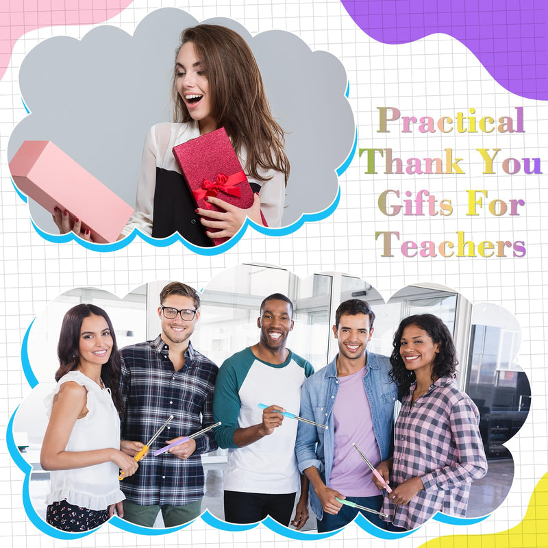 5 Sets Telescopic Teachers Pointer for School Teaching Colorful Retractable Pointer Stick with Soft Grip Handles for Elementary Kindergarten Classroom Office Back to School Supplies