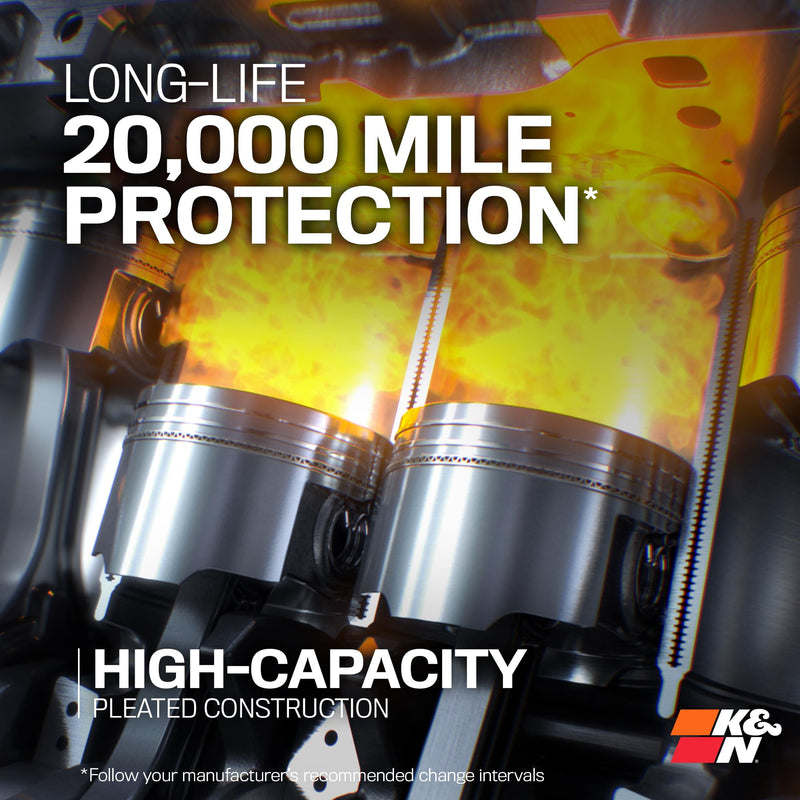 K&N Premium Oil Filter: 20,000 Mile Engine Protection with Wrench Off Nut: Compatible with GMC/Cadillac/Chervolet/Buick (See Product Description for Select Models) HP-2012