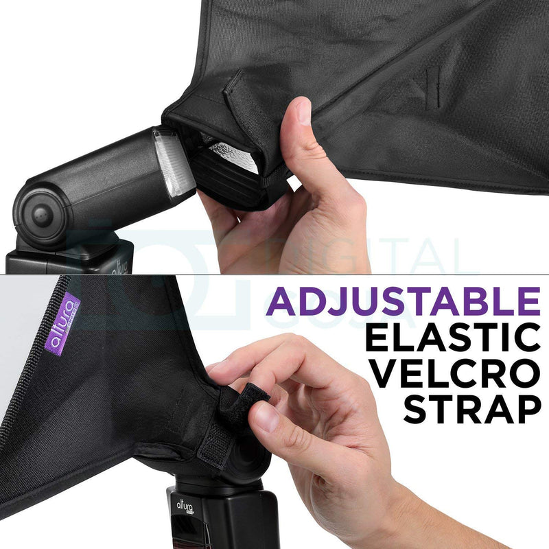 (3 Pack) Flash Diffuser Light Softbox by Altura Photo (Universal, Collapsible with Storage Pouch) for Canon, Yongnuo and Nikon Speedlight Three Sizes Combo