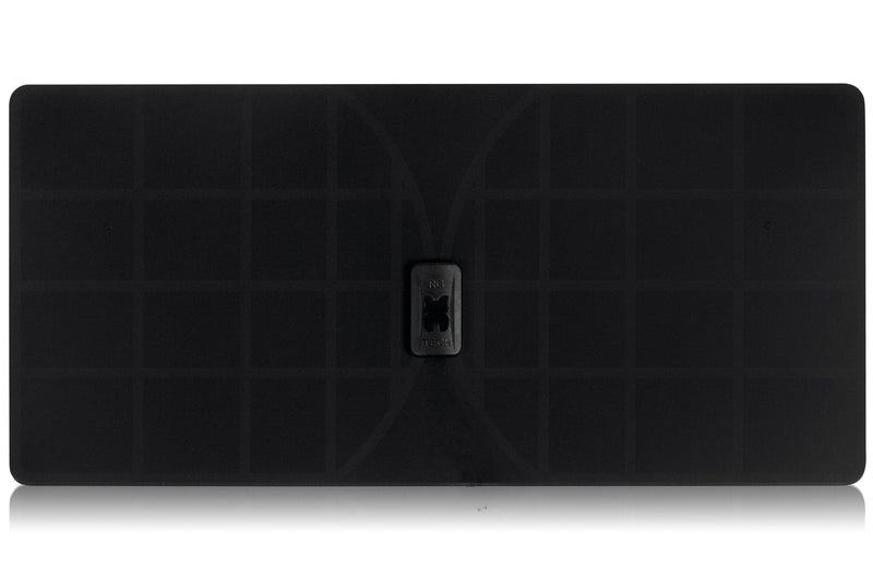 Monarch 50 Black Flat Paper Thin Indoor HDTV Antenna - 50 Mile Range Multidirectional Reception, UWB Technology and 4G Filter for Maximum UHF/VHF/FM/USB TV Tuner/DVB-T/DAB Radio Reception
