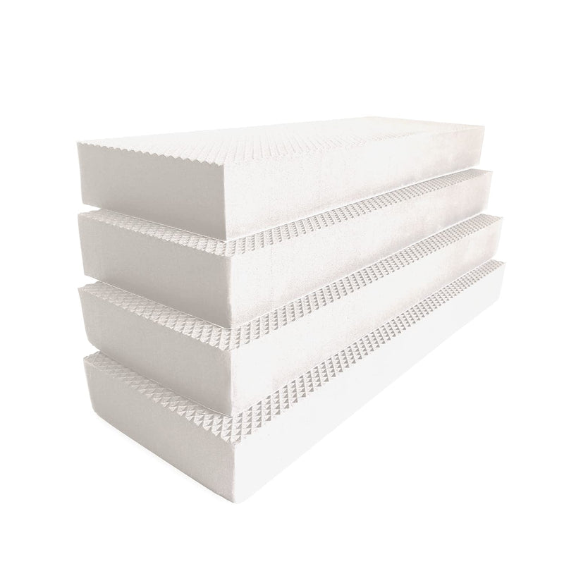 Garage Smith GWP04 Garage Wall Protector Car Door Protectors, Designed in Germany (4-Pack) White