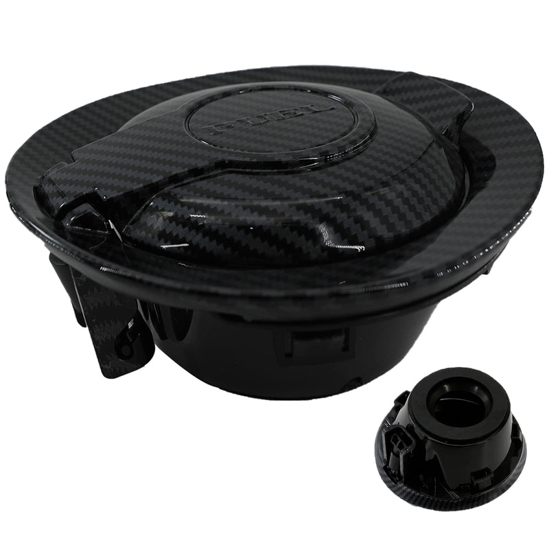 68250120AA Gas Cap Cover - Carbon Fibre Fuel Fill Gas Tank Cap Door Accessories Compatible With Dodge Challenger 2008-2023