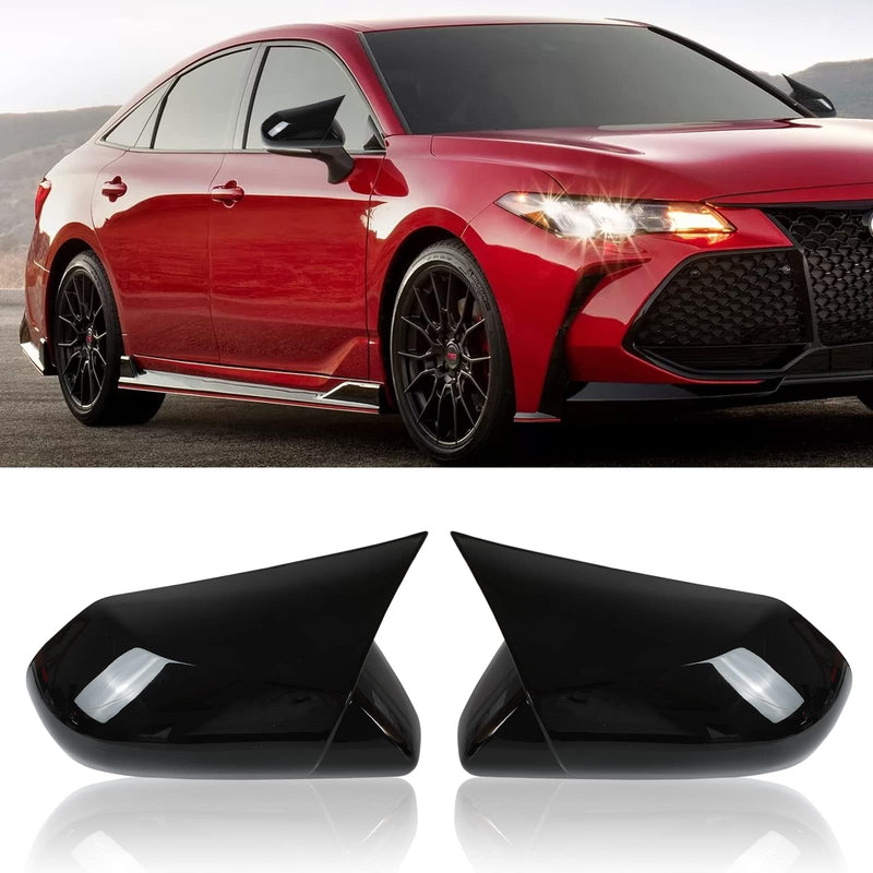 Car Side Mirror Covers Compatible with Toyota Camry 2018-2023 for Side View Mirror, Door Mirror Caps Trim/Car Mirror Accessories/Exterior Accessories-Glossy Black