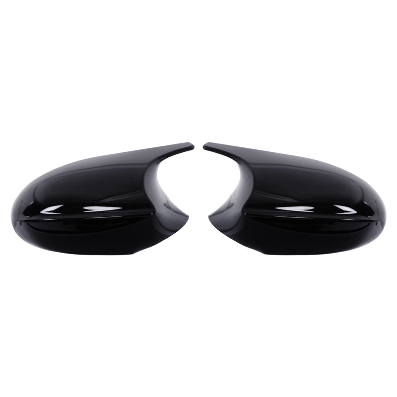 Door Side Mirror Covers Mirror caps for Cars Rear View Cap for 3-Series E90 E92 E93 Sedan Pre-LCI 2005-2007 (Glossy Black) Glossy Black