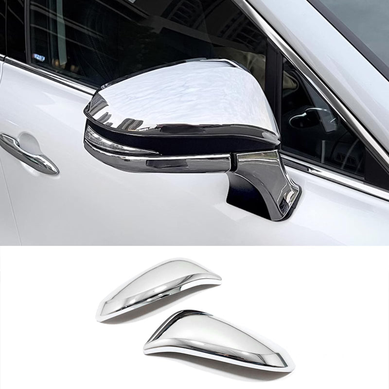 Car Accessories Fit for Toyota VENZA 2021 2022 2023 2024 Car Door Side Rearview Mirror Cover Trim (Chrome) 2PCS ABS Chrome