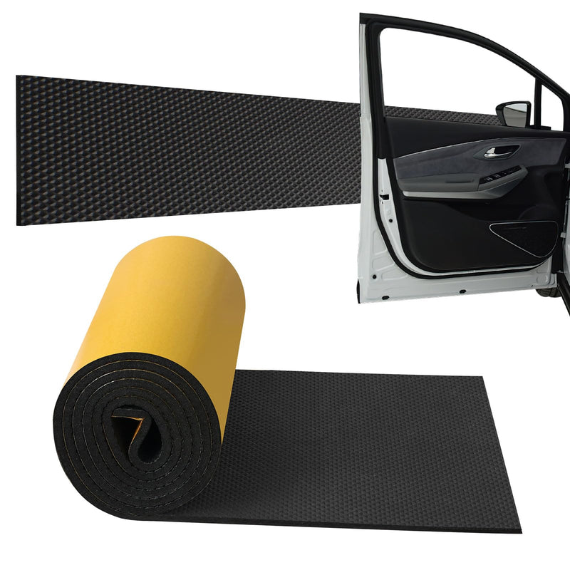 Garage Wall Protector,2 Roll-79 * 8 * 1/4,Sectional Foam Sticking Car Door Pads Strong Self-Adhesive Car Wall Bumper Guards for Car Door Protector Collision Protection 2 Roll-79*8*1/4 Black-Roll