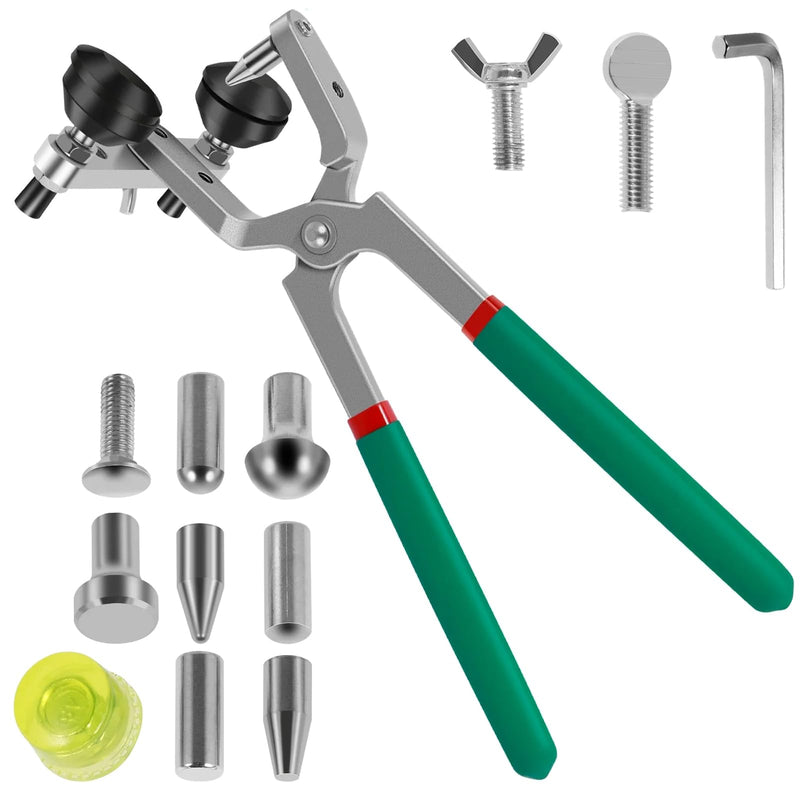 Paintless Dent Repair Kit Fender Edge Plier Heavy Duty Car Door Panel Dent Puller Fix Tool Metal Crimp Vise Auto Fender Panel Leaf Edge Pliers Repair Tools Green- Pliers