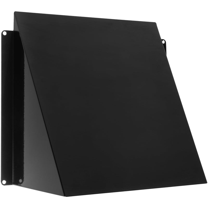 Vent Systems 8" x 8" Inch Vent Cover - Galvanized Steel Dryer Vent Cover/Deflector - Black Exhaust Vent Guard for Indoor/Outdoor/Wall/RVs/Trailer - Air Vent Hood - Ventilation System Protection 8x8 Inch