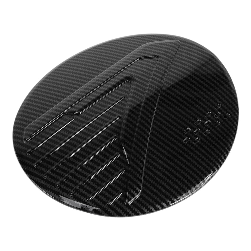 Fuel Tank Door Cap for Subaru Crosstrek 2024-2025 Fuel Filler Flap Cover Adhesive Type Carbon Fiber Black ABS Fuel Filler Door Gas Cap