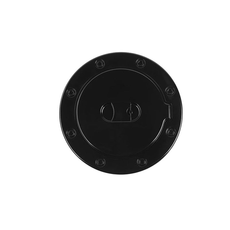 Black Fuel Filler Door Gas Tank Cap Cover Compatible with Chevy Silverado/Suburban/Tahoe/GMC-Yukon/GMC-Sierra/Avalanche 1999-2006 Type D Black