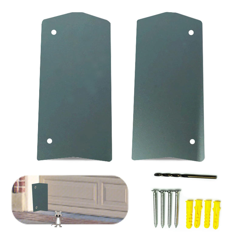 Garage Door Mouse Guard, Seal Kit, Seal Guard, Prevents Mice from Nibbling and Snakes from Getting in, Protects Your Garage from Weather, Insects and Dust(2 pcs) (Cement Gray) Cement Gray