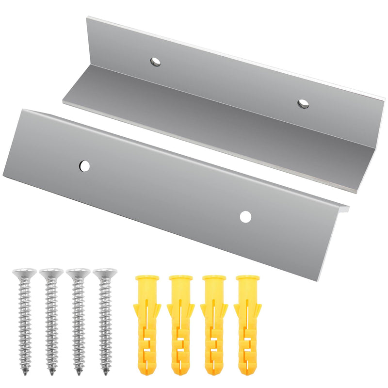 2 pcs Aluminium Garage Door Rodent Guard, Door Seal with Screws Prevent Mice and Snakes from Getting Inside The Garage, Door Corner Seals for Gaps for Indoor Outdoor Home