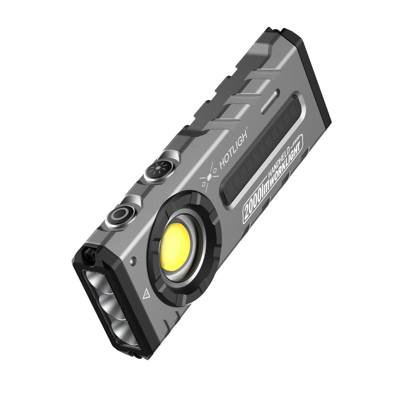 ZF8313 Rechargeable Flashlight, Magnetic EDC Flashlight Rechargeable, 2000 Lumens LED Flashlight with RGB and UV Lighting Source for Outdoor, Car Repairing