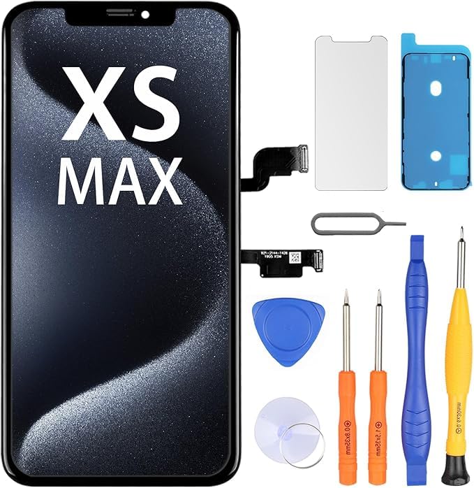 LL TRADER Screen Replacement for iPhone Xs MAX 6.5" LCD Retina Display Replacement Touch Screen Digitiser with Repair Tool Kits 2025 NEW for USA 6.5" for XS MAX