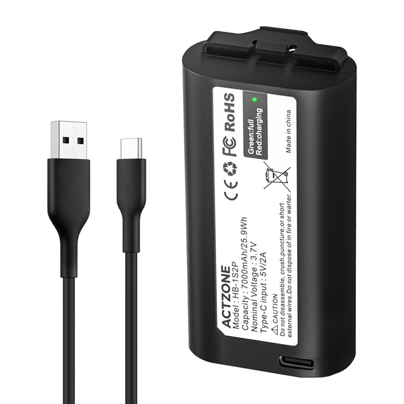 7000mAh Rechargeable Battery Pack for MyQ Smart Garage Door Keypad & Security Camera | 3.7 V Li-ion High-Capacity Battery with USB-C Fast Charging Cable | Long-Lasting Power Replacement