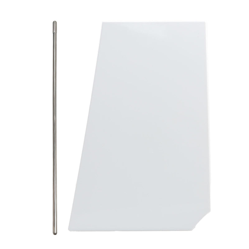 White Fuel Fill Door, Fuel Tank Filler Cover with Fuel Door Pin Compatible with Ram ProMaster 1500 2500 3500 2014 2015 2016 2017 2018 2019 2020 2021 Replace#: 5XP08GW7AC 68210899AC Fuel Tank Filler Cover +Fuel Door Pin