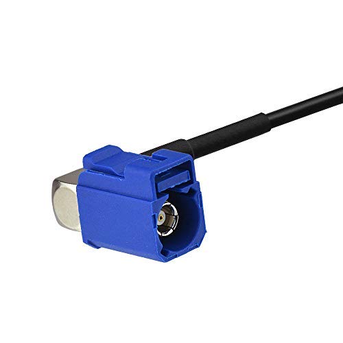 Eightwood Waterproof Active Navigation GPS Antenna Fakra Blue C Female Right Angle Magnetic Base Compatible with Ford VW Audi MFD2 RNS2 RNS-E - LeoForward Australia