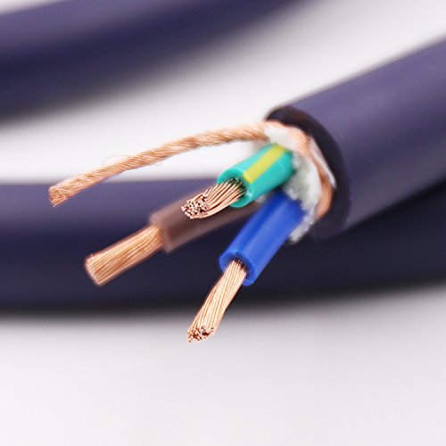 Audiocrast HiFi Power Cable 125V 15A, Hi End Amplifier Power Cord Braided Sleeve Audiophile AC Power Cable with US Plug (3.3FT/1M) 3.3FT/1M - LeoForward Australia