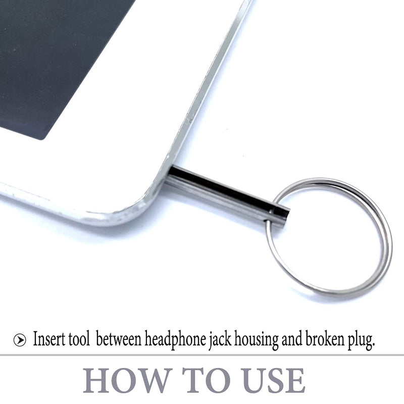 Metal Tube Headphone Plug Extraction Tool- Headphone Tip Removal Tool,Remove Broken Headphone Plug from Headphone Jack of Mobile Devices - LeoForward Australia