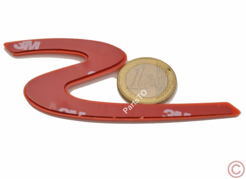 Zorratin Large red"S" S Letter Rear Trunk Boot Lid Hatch Tailgate Emblem Badge for Porsche 911 Cayenne carrera turbo panamera boxster Large, red - LeoForward Australia