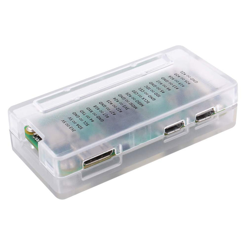 GeeekPi Raspberry Pi Zero/Zero W Case, 7 in 1 Basic Starter Kit with Raspberry Pi Zero Heatsink , 20Pin GPIO Header, OTG Cable, Switch Cable, HDMI Adapter and Screwdriver (Clear) Clear - LeoForward Australia