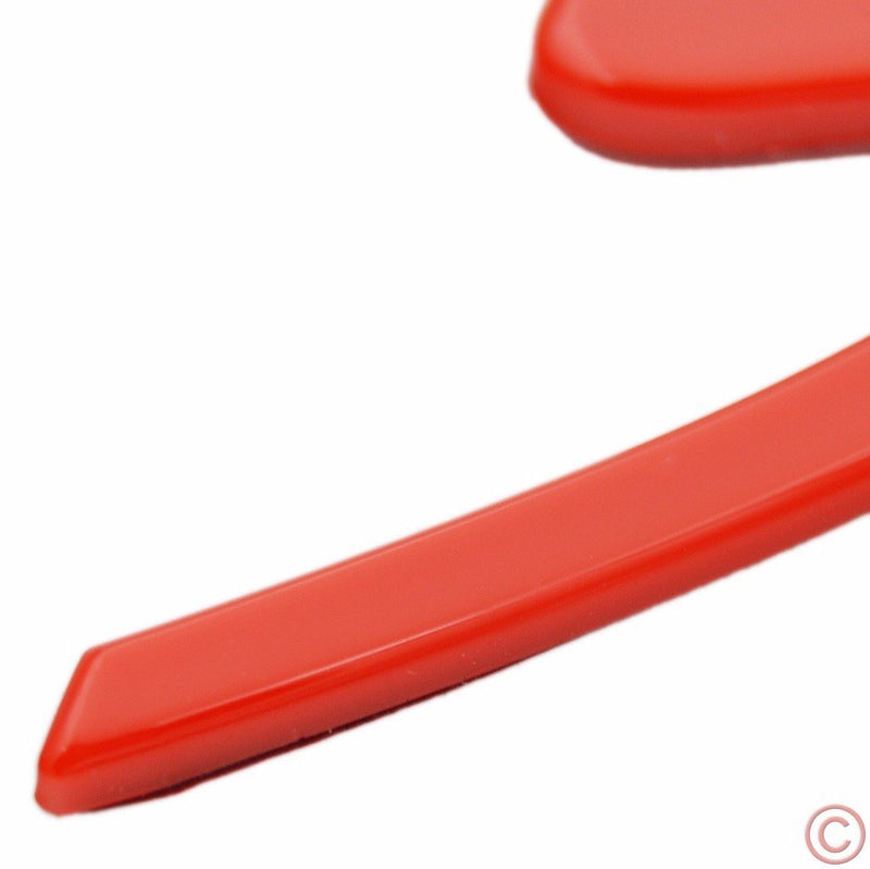 Zorratin Large red"S" S Letter Rear Trunk Boot Lid Hatch Tailgate Emblem Badge for Porsche 911 Cayenne carrera turbo panamera boxster Large, red - LeoForward Australia