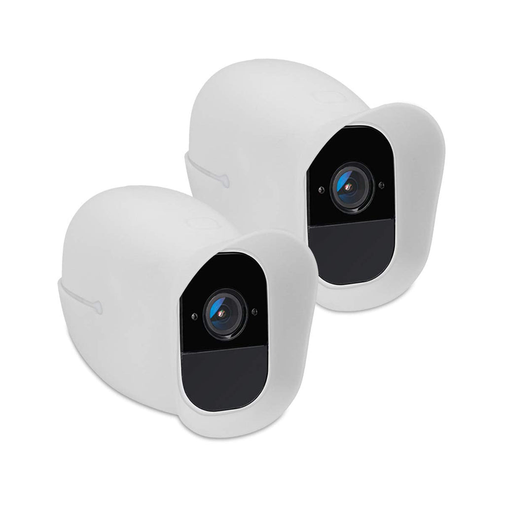  [AUSTRALIA] - kwmobile 2X Skin Compatible with Arlo Pro/Pro 2 Smart - Silicone Security Camera Case Outdoor CCTV Cover - White