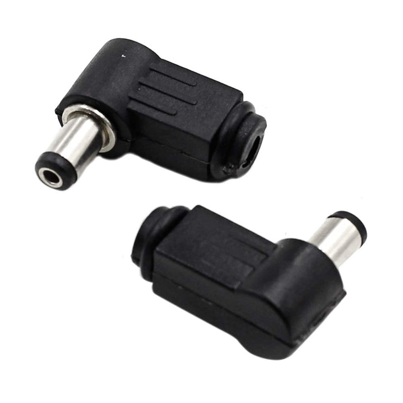 Luomorgo Right Angle 5.5 x 2.1mm/0.22 x 0.08 inch DC Socket Jack Charger Power Plug Solder 20pcs - LeoForward Australia