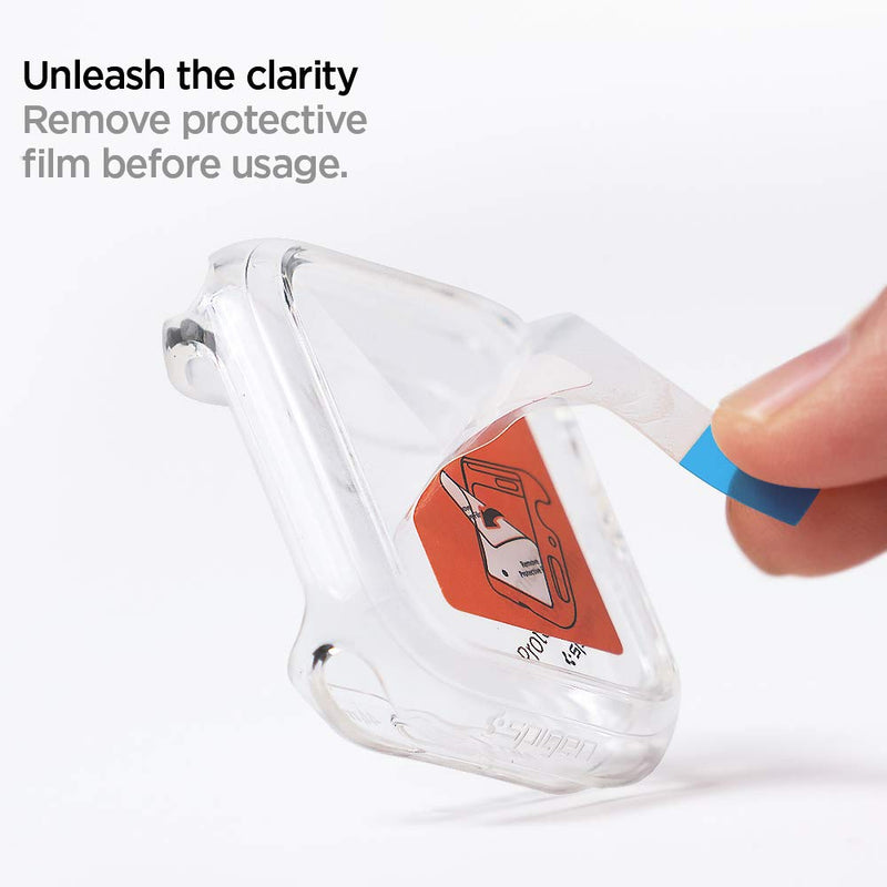 Spigen Ultra Hybrid Designed for Apple Watch Case with Screen Protector for 44mm Series 6/SE/5/4 - Crystal Clear - LeoForward Australia
