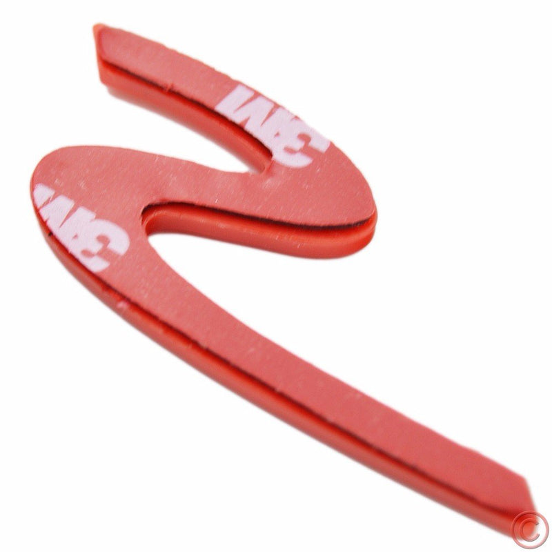 Zorratin Large red"S" S Letter Rear Trunk Boot Lid Hatch Tailgate Emblem Badge for Porsche 911 Cayenne carrera turbo panamera boxster Large, red - LeoForward Australia