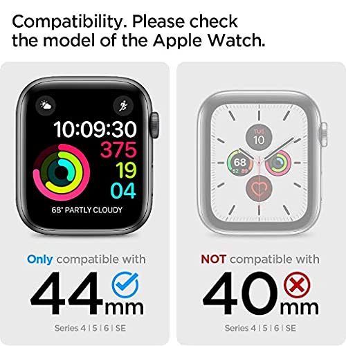 Spigen Ultra Hybrid Designed for Apple Watch Case with Screen Protector for 44mm Series 6/SE/5/4 - Crystal Clear - LeoForward Australia
