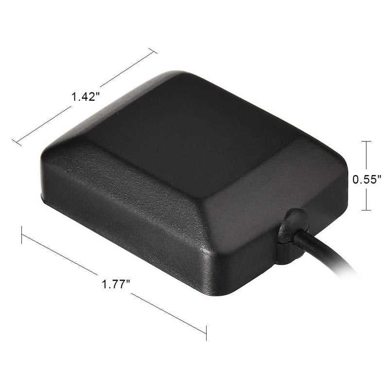 Eightwood Waterproof Active Navigation GPS Antenna Fakra Blue C Female Right Angle Magnetic Base Compatible with Ford VW Audi MFD2 RNS2 RNS-E - LeoForward Australia