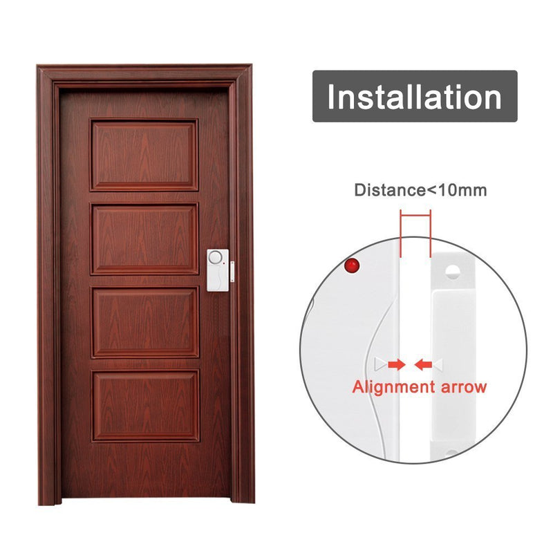 Wsdcam Door Alarm Wireless Anti-Theft Remote Control Door and Window Security Alarms - LeoForward Australia