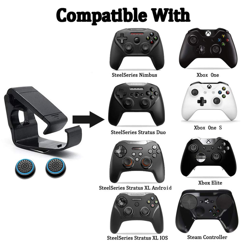 WEPIGEEK Foldable Controller Mobile Phone Holder/Cellphone Clamp/Clip Compatible with Microsoft Xbox One/Xbox One S/Steelseries Nimbus/SteelSeries Stratus XL/Steam Controllers(not Controller) - LeoForward Australia