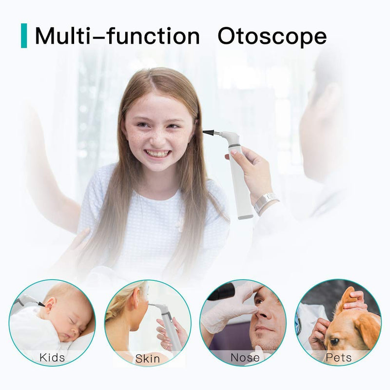  [AUSTRALIA] - Wireless Otoscope Ear Camera with Dual View, 3.9mm 720PHD WiFi Ear Scope with 6 LED Lights for Kids and Adults, Compatible with Android and iPhone